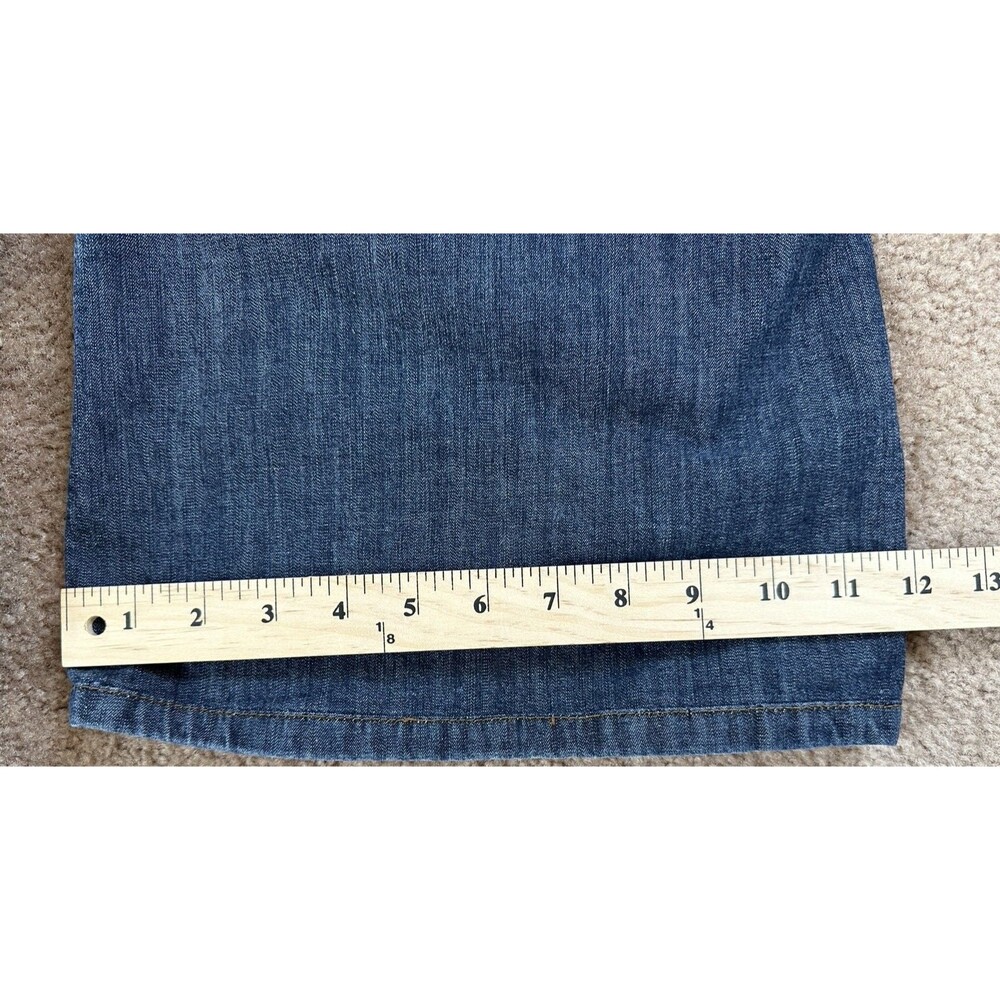 Calvin Klein Jeans Womens 12 Wide Leg Denim Blue CKJ WP27A15 - Picture 4 of 10